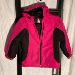 Children's Place Fuchsia and Black Coat